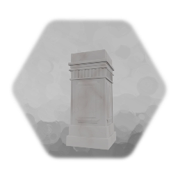 White Marble Pedestal