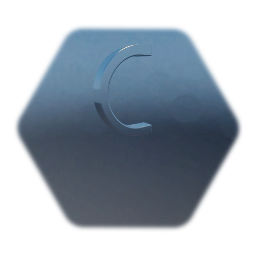 "C" (one block) metal letter