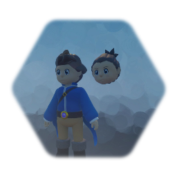 Brown-haired dude, two hairstyles (from Slimer Quest)