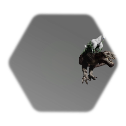 Snowy Raptors vs omgego rex and paratroodon. Sculpture