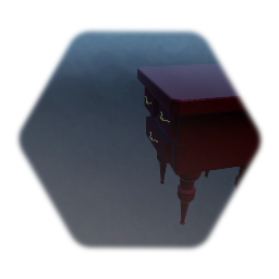 Cherry wood end table (working drawers)