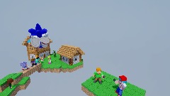 AY | 1 block sky block... With a village