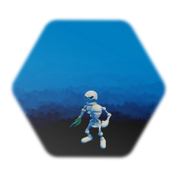 Skeleton Enemy with Sword Remix