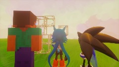 Playing in Minecraft