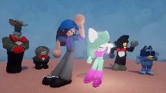 Smoothlion and Raven doing the Catswing (Dreams animation)