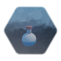 Vial flask potion with removable lid
