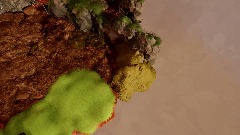 Realistic muddy cliff