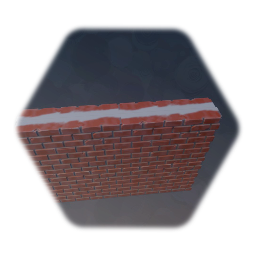 Double sided brick wall