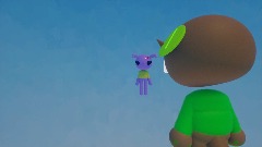 A tree observes a monke