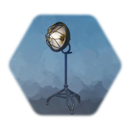 Antique Industrial Spotlight