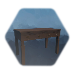 Wooden Table with Drawers