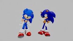 Uekawa Sonic Meets Adventure Sonic