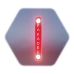 karaoke neon sign