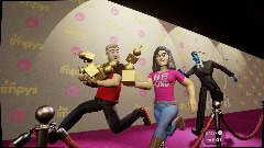 Irishmile and Zua on the Pink Carpet