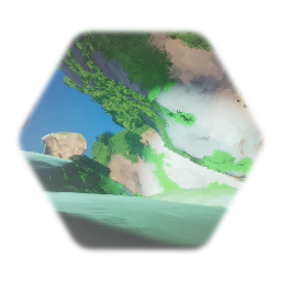 Big double cave island