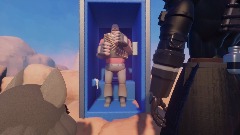 Heavy takes a potty then encounters Elite and Kumi and dies