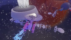 Remix of STAR trek enterprise D at Utopia planitia fleet ship y