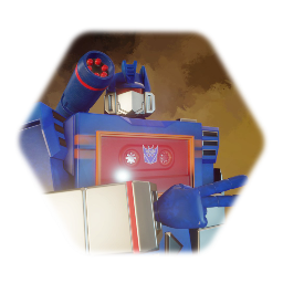 Soundwave, painted and textured