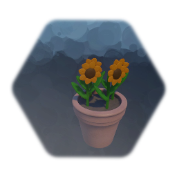 Sunflower pot