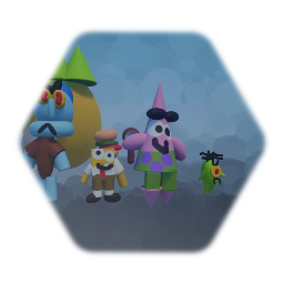 Spongebob character attempts