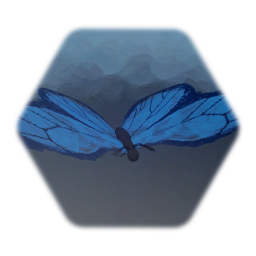 Blue Morpho Didius Butterfly