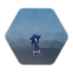 Sonic but he has no hands