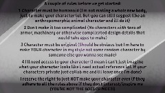 Make me make YOUR characters in my style