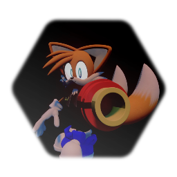Sonic and the Flame of inferno Tails model