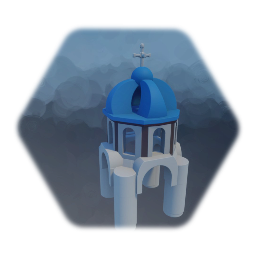 Greek Santorini tower