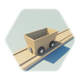 Wooden Toy Train Tender
