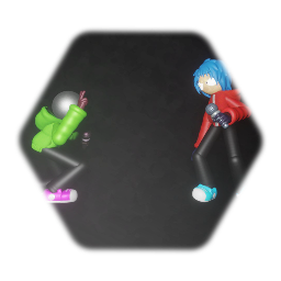 FNF me V2 and Master metal