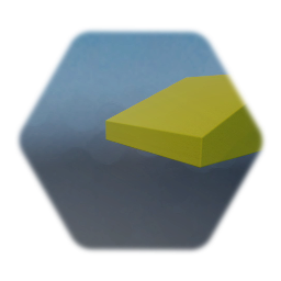 YellowBrick tile angeled 1x1 (cheese)