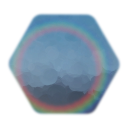 Rainbow circle text gadget