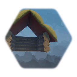 Einfache Hütte