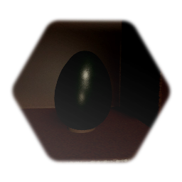 Emu egg with stand