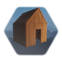 Simple Realistic Wood Cabin