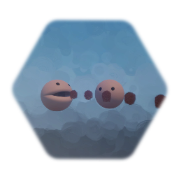 Two Circles Spitting Brown Stuff (Literally)