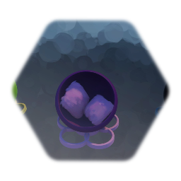 Egg Style Chairs w/ Throw Pillows