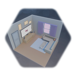 Isometric Room Living Room example 4