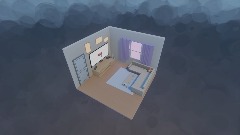 Isometric Room Living Room Display