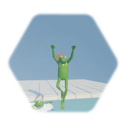 Swimming Kermit