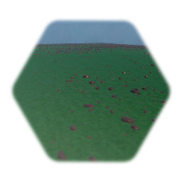 Textured ground piece grass