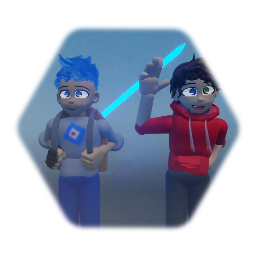 Without their suit and with their suit