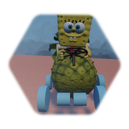 Spongebobs pineapple car