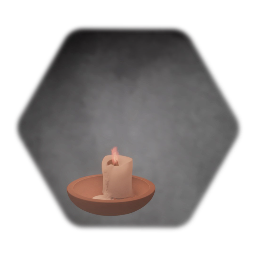 Candle in wood