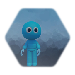 Blank platforming puppet with eyes and hands