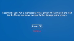 PS4 Overheating Error (Fake)