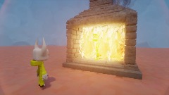 Lenny defeats King Croc by burning him to a Fireplace