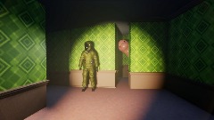 Backrooms Level Green wood