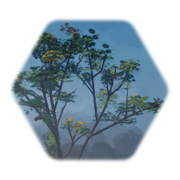 Forest Bush Painted Leaves